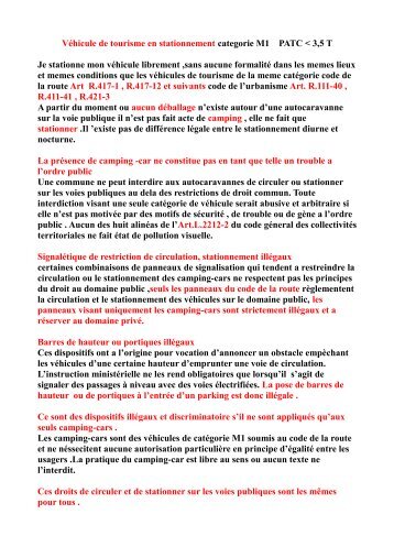 Stationnement CCAR - Camping-car Network