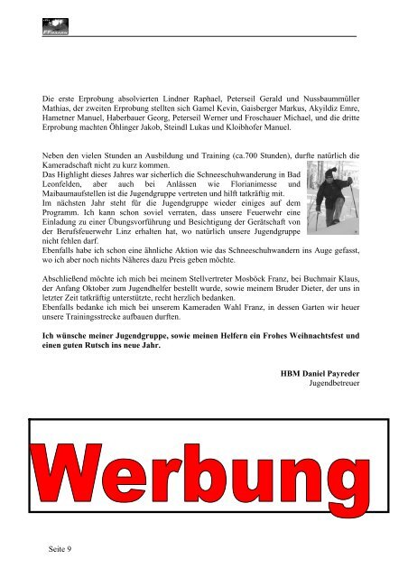 EinsatzÃ¼bung - Freiwillige Feuerwehr Naarn