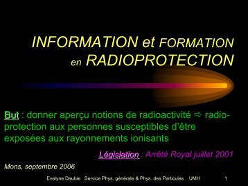 Rayonnement ionisant - FranÃ§ais