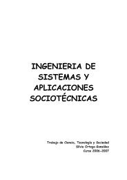 INGENIERIA DE SISTEMAS Y APLICACIONES SOCIOTÃCNICAS