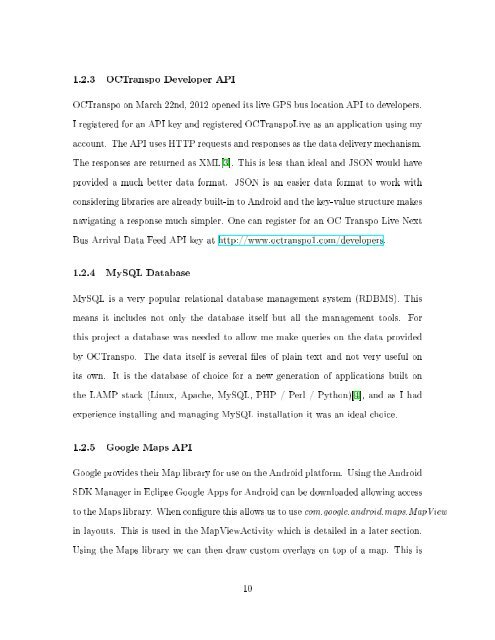 OCTranspoLive: A live OCTranspo GPS bus location application for ...