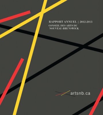 CANB Rapport annuel 2012-2013 - artsnb