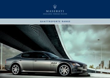 to download the Quattroporte Range brochure ... - Maserati Australia