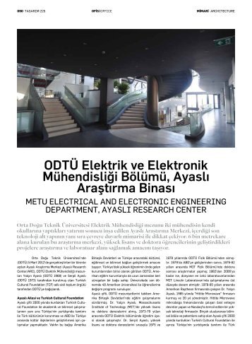 ODTÃ Elektrik ve Elektronik MÃ¼hendisliÄi BÃ¶lÃ¼mÃ¼, AyaslÄ± AraÅtÄ±rma ...