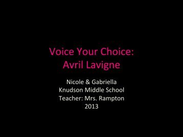Voice Your Choice: Avril Lavigne - The Rock and Roll Hall of Fame ...