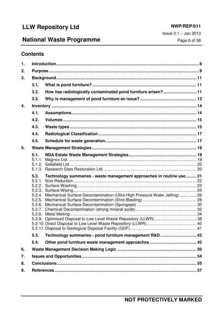 Strategic Guidance on the Management of LLW and ILW / LLW ...