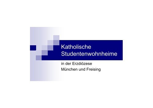 Broschure Swh Katholische Studentenwohnheime