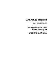 Panel Designer USER'S MANUAL - DENSO Robotics