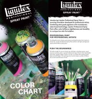 Liquitex Spray Paint Color Chart