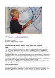 Vedic Art on elÃ¤misen taitoa - Ultra-lehti