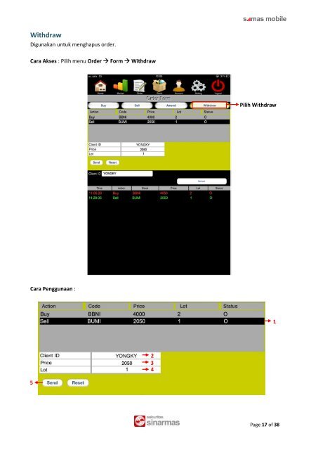 User Manual Simas Mobile untuk iPad - Sinarmas Sekuritas, PT.