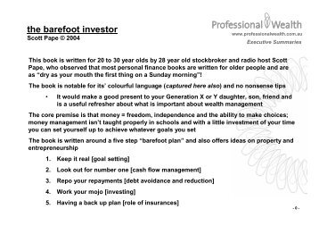 the barefoot investor - Professional Wealth