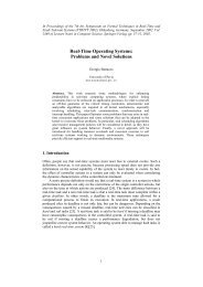 Real-Time Operating Systems: Problems and Novel Solutions