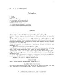 Bibliographie de Marie-Claude Chaudonneret - Centre AndrÃ© Chastel