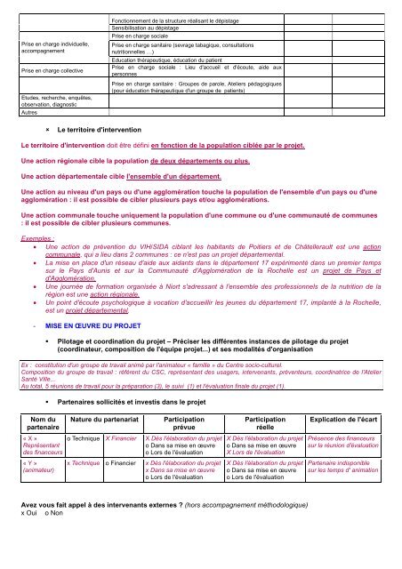 GUIDE DE L'AUTO EVALUATION - ARS Poitou-Charentes