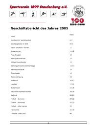 Geschäftsbericht 2005 Endfassung - SV 1899 Staufenberg