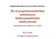 HyvÃ¤ projektisuunnitelma onnistuneen hankesuunnittelun ...