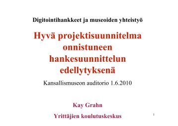 HyvÃ¤ projektisuunnitelma onnistuneen hankesuunnittelun ...