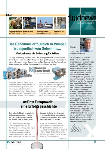 AxFlow fluidnews Ausgabe 1