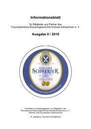 Informationsblatt - Freundeskreis Brauereigeschichte Dresden ...