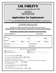 application - Cal Farley's Boys Ranch and Girlstown, U.S.A.