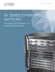 Juniper EX Series Ethernet Switches - Adtech Global