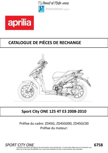 Sportcity One 125 4T Euro 3 2008-2010 - Scoot et Moto