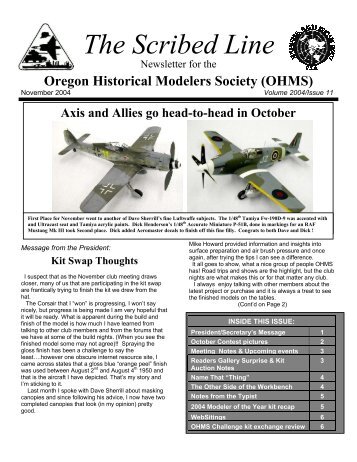 The Scribed Line - IPMS Oregon Historical Modelers Society