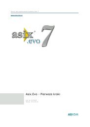 Asix.Evo - Pierwsze kroki - Askom