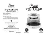 Owner's Manual - NuWave Oven