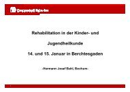 H.-J. Bahl -Von der Vorsorge bis zur stationären Rehabilitation