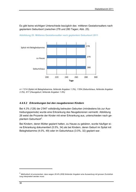 Statistikbericht 2011 deutsch - Schweizerischer Hebammenverband