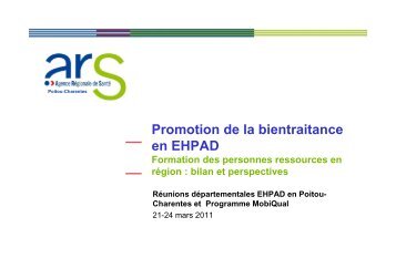 Formation des personnes ressources bientraitance - ARS Poitou ...