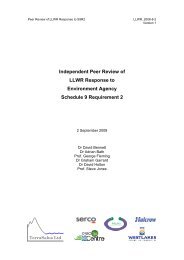 Independent Peer Review of - Low Level Waste Repository Ltd