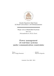 Power management of real-time systems under ... - ReTiS Lab