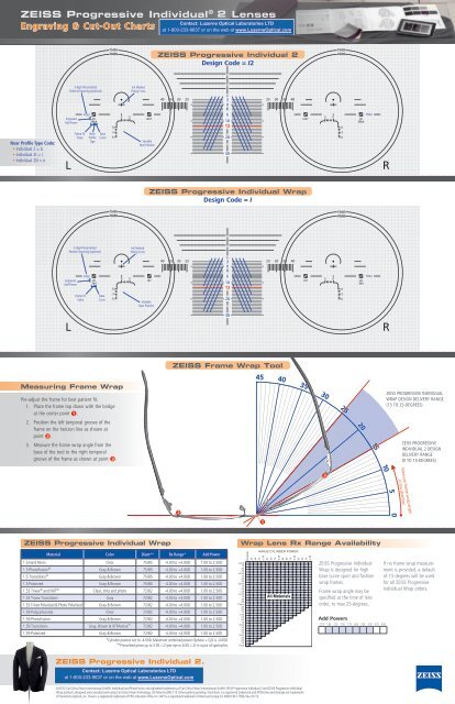 Zeiss Progressive individualÂ® 2 Lenses Engraving & Cut-Out Charts