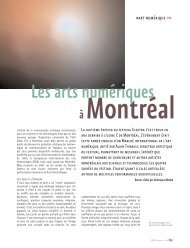 Les arts numÃ©riques Ã  MontrÃ©al - Dominique Moulon