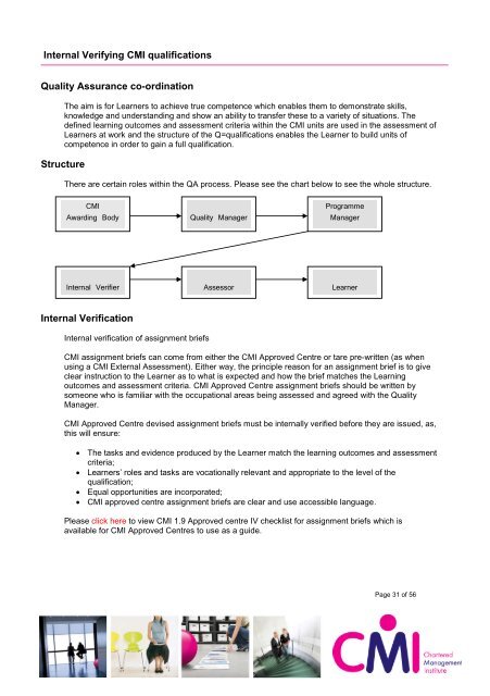 CMI Approved Centre Handbook - Chartered Management Institute