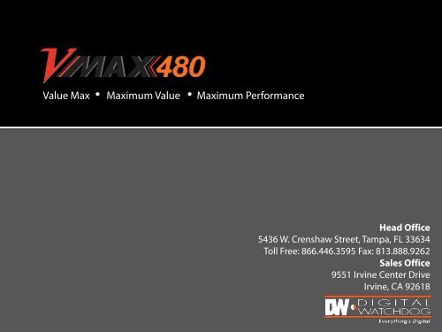 The VMAX480 Proven Better, Faster, Smarter - publiclibrary.dwcc.tv