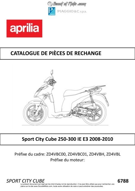 Sportcity Cube 250-300 ie Euro 3 2008-2010 - Scoot et Moto