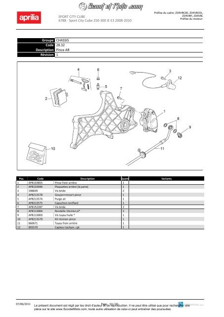 Sportcity Cube 250-300 ie Euro 3 2008-2010 - Scoot et Moto