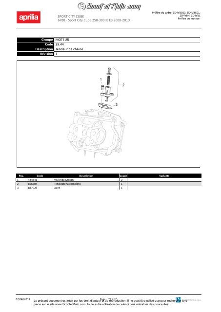 Sportcity Cube 250-300 ie Euro 3 2008-2010 - Scoot et Moto