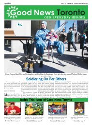 Soldiering On For Others - Good News Toronto