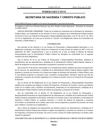 Lineamientos para el registro en la cartera de programas y ...