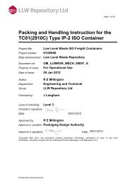 Packing and Handling Instruction for the TC01(2910C) Type IP-2 ...