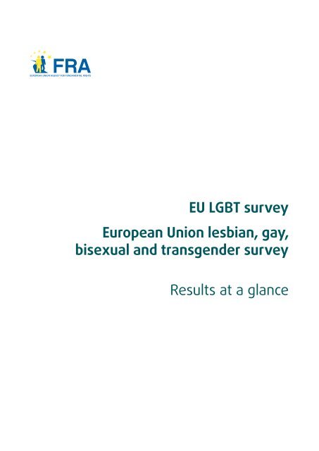 EU LGBT survey - European Union Agency for Fundamental Rights