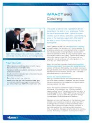 Verint Impact 360 - Coaching - Adtech Global