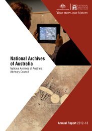 National Archives of Australia - Annual reports