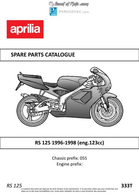 RS 125 1996-1998 123cc - Scoot et Moto