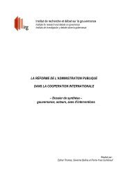Document RAP - Institut de recherche et débat sur la gouvernance